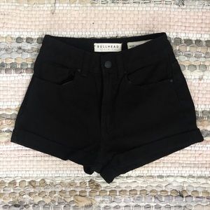 PacSun high wasted black denim shorts (NWOT)